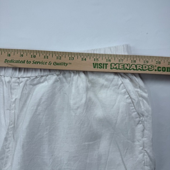 Quince Womens XL White 100% European Linen Wide Leg Breathable Natural Fibers - Picture 3 of 9